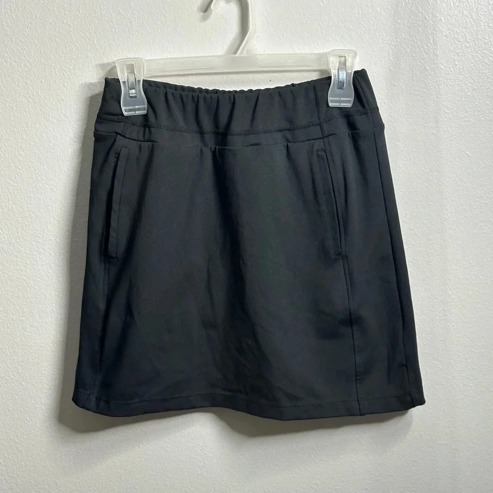 Tail White Label Skort Skirt XS‎ Black Athletic Activewear Gym Tennis Workout